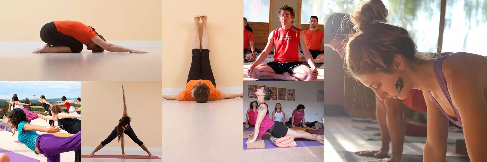 Collage Profesores de Yoga Collage Profesores de Yoga